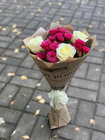 Букет цветов из: Розы в Демьяново